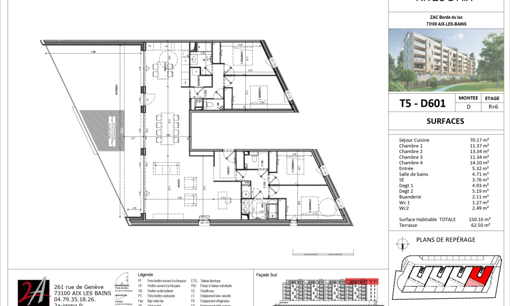 Programme neuf appartement 5 pièces à Aix-les-Bains - réf. D601 - Photo 2