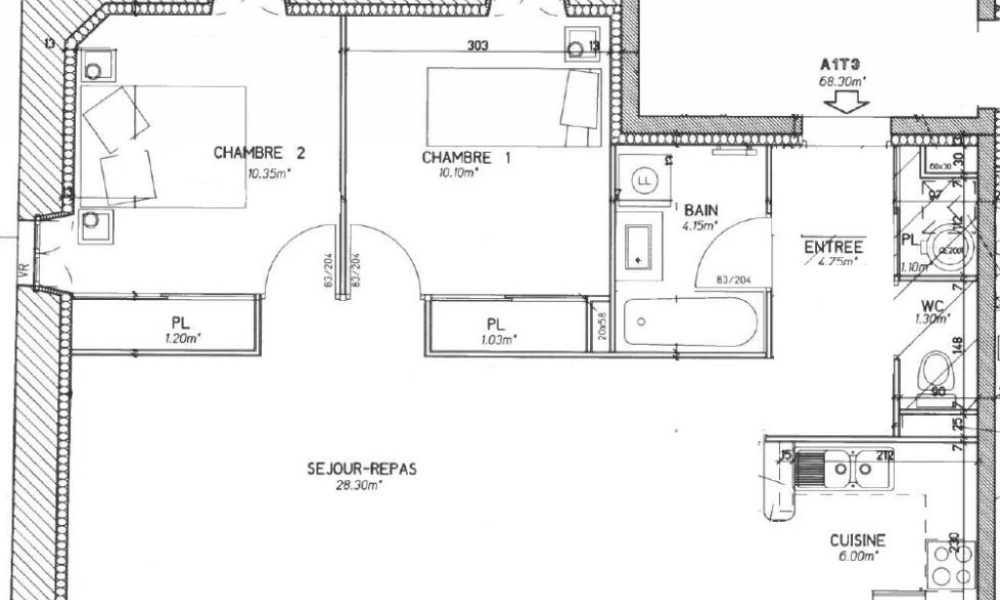 Location appartement Entrelacs 3 pièces 66 m2 - réf. 5880 - Photo 7